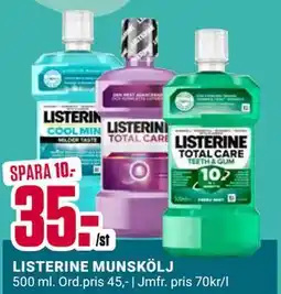 ÖoB LISTERINE MUNSKÖLJ, SEK 35 erbjuda