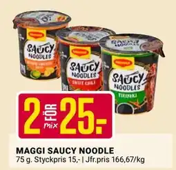 ÖoB MAGGI SAUCY NOODLE, SEK 25 erbjuda