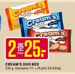 ÖoB CREAM’S DUO KEX, SEK 25 erbjuda