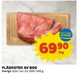 Coop Daglivs FLÄSKSTEK AV BOG, SEK 69.9 erbjuda