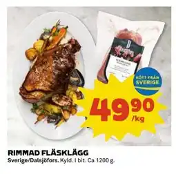 Coop Daglivs RIMMAD FLÄSKLÄGG, SEK 49.9 erbjuda