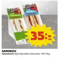 Coop Daglivs SANDWICH, SEK 35 erbjuda