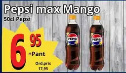 Supergrossen Pepsi max Mango, SEK 6.95 erbjuda