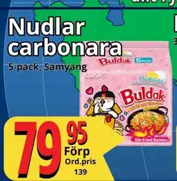 Supergrossen Nudlar carbonara, SEK 79.95 erbjuda