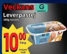 Supergrossen Leverpastej, SEK 10 erbjuda