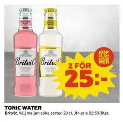 Coop Daglivs TONIC WATER, SEK 25 erbjuda