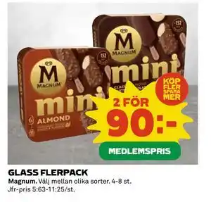 Coop Daglivs GLASS FLERPACK, Medlemspris erbjuda