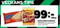 Coop Daglivs PIZZA/PIROG STORPACK, SEK 99 erbjuda