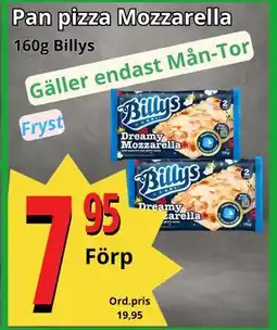 Supergrossen Pan pizza Mozzarella, SEK 7.95 erbjuda