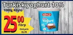 Supergrossen Turkisk yoghurt 10%, SEK 25 erbjuda