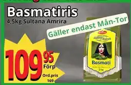 Supergrossen Basmatiris, SEK 109.95 erbjuda