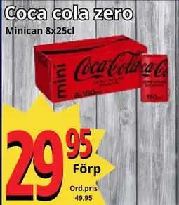 Supergrossen Coca cola zero, SEK 29.95 erbjuda