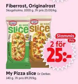 ICA Supermarket My Pizza slice Dr Oetker erbjuda