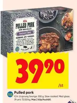ICA Supermarket PULLED PORK erbjuda