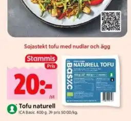 ICA Supermarket TOFU NATURELL erbjuda