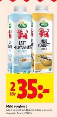 ICA Supermarket MILD YOGHURT erbjuda