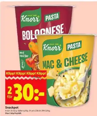 ICA Supermarket SNACKPOT erbjuda