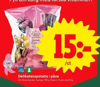 ICA Supermarket Delikatesspotatis i påse erbjuda