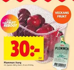 ICA Supermarket Plommon i korg erbjuda