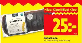 ICA Supermarket SIRAPSLIMPA erbjuda