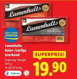 Lidl Lammhults Kalas-/syrliga isterband erbjuda