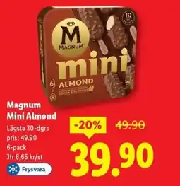 Lidl MAGNUM Mini Almond erbjuda
