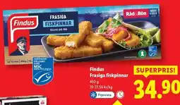 Lidl Findus Frasiga fiskpinnar erbjuda