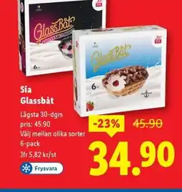 Lidl Sia Glassbȧt erbjuda