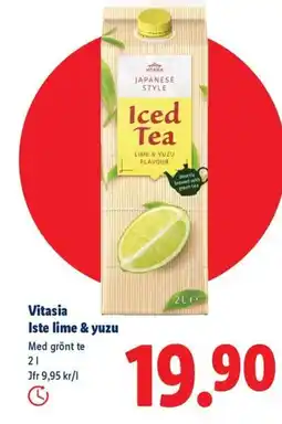 Lidl Vitasia Iste lime & yuzu erbjuda