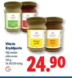 Lidl Vitasia Kryddpasta erbjuda