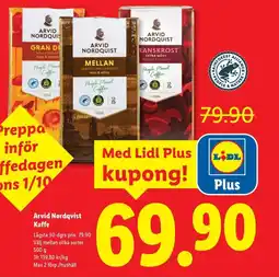Lidl Arvid Nordqvist Kaffe erbjuda