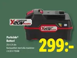 Lidl Parkside® Batteri erbjuda