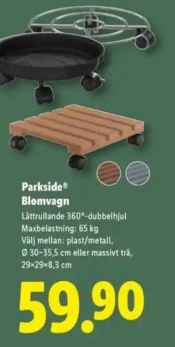 Lidl ParksideⓇ Blomvagn erbjuda