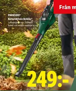 Lidl PARKSIDE Batteridriven lövblås erbjuda