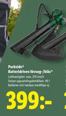 Lidl Parkside® Elektrisk lövsug/-blås erbjuda