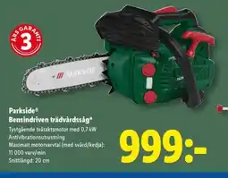 Lidl ParksideⓇ Bensindriven trädvårdssåg erbjuda
