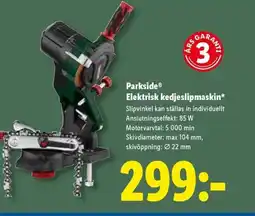 Lidl Parkside® Elektrisk kedjeslipmaskin erbjuda