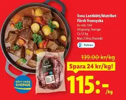 Lidl Svea Lantkött/Matriket Färsk fransyska erbjuda