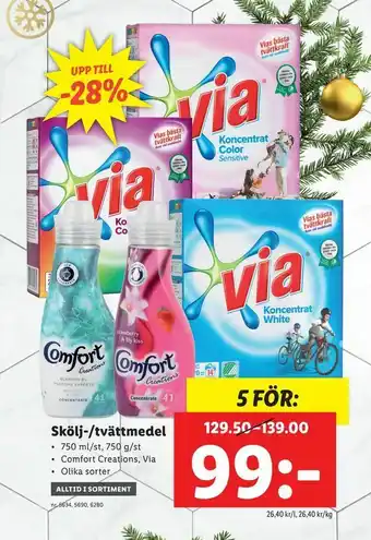Lidl Skölj-/tvättmedel erbjuda