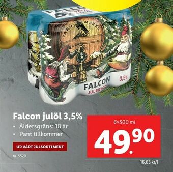 Lidl Falcon julöl 3,5% erbjuda