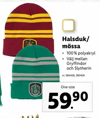 Lidl Halsduk/ mössa erbjuda