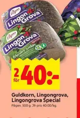 ICA Kvantum Pågen Guldkorn, Lingongrova, Lingongrova Special erbjuda