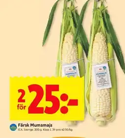 ICA Kvantum ICA Färsk Mumsmajs erbjuda