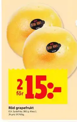 ICA Kvantum ICA Röd grapefrukt erbjuda