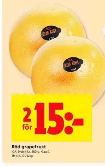 ICA Kvantum ICA Röd grapefrukt erbjuda