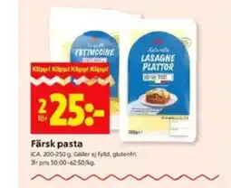 ICA Kvantum ICA Färsk pasta erbjuda