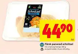 ICA Kvantum ICA Färsk panerad schnitzel erbjuda
