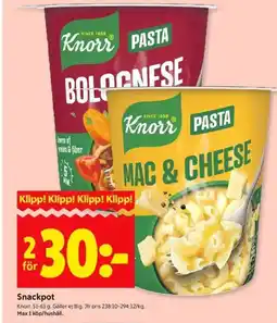 ICA Kvantum Knorr Snackpot erbjuda
