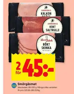 ICA Kvantum Jakobsdals Smörgåsmat erbjuda