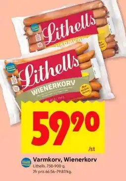 ICA Kvantum Lithells Varmkorv, Wienerkorv erbjuda